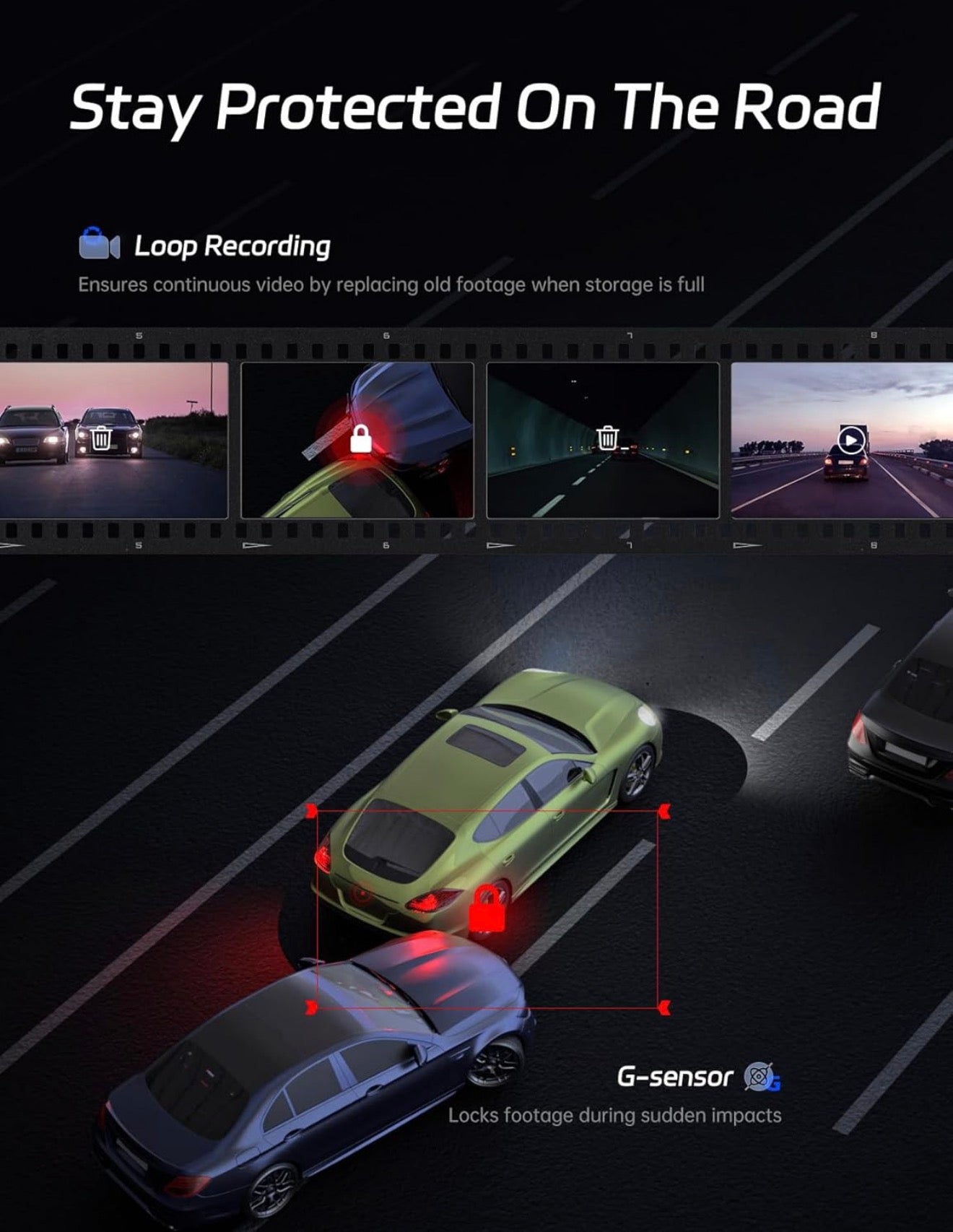 Pelsee P10 Plus | 4K Rear View Mirror Camera