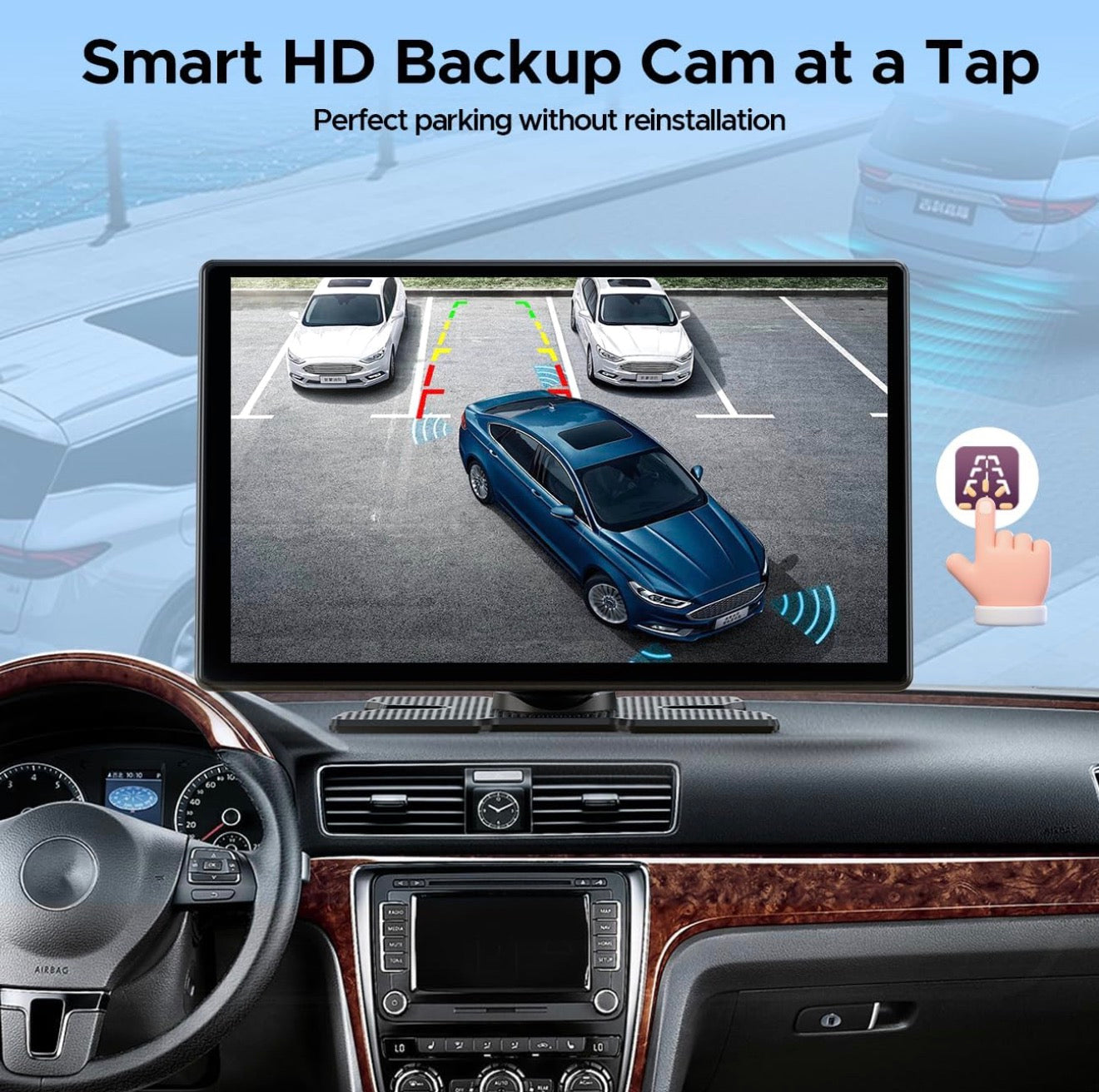 9 inch Wireless CarPlay Screen with NetFlix & YouTube