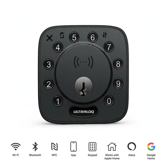 ULTRALOQ Bolt NFC - Smart Wi-Fi Deadbolt with Apple Home Key | Tap to Unlock with iPhone & Android