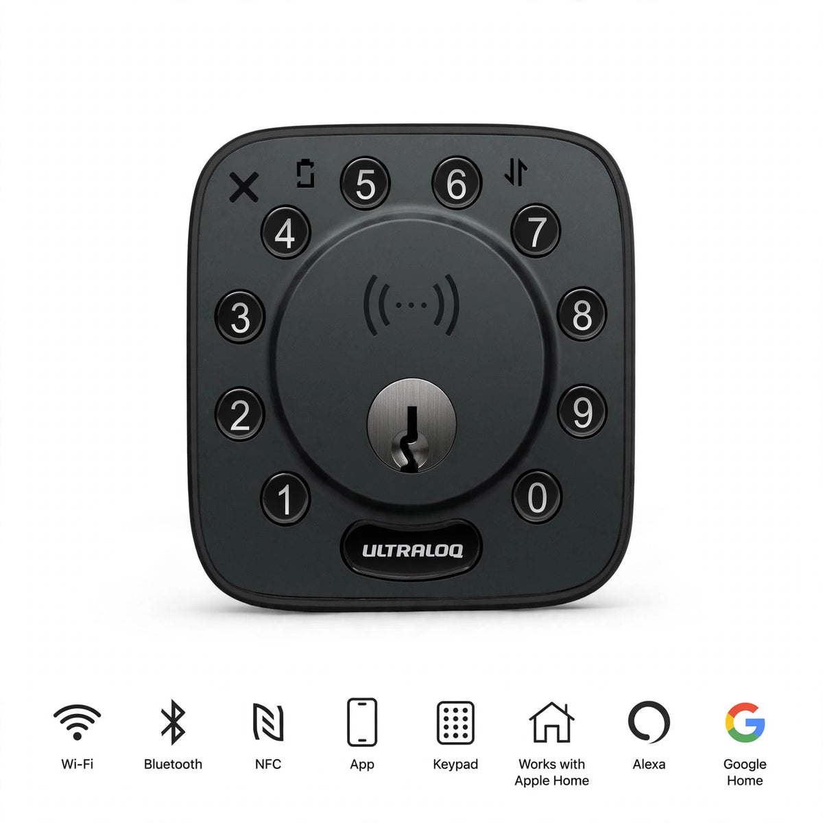 ULTRALOQ Bolt NFC - Smart Wi-Fi Deadbolt with Apple Home Key | Tap to Unlock with iPhone & Android