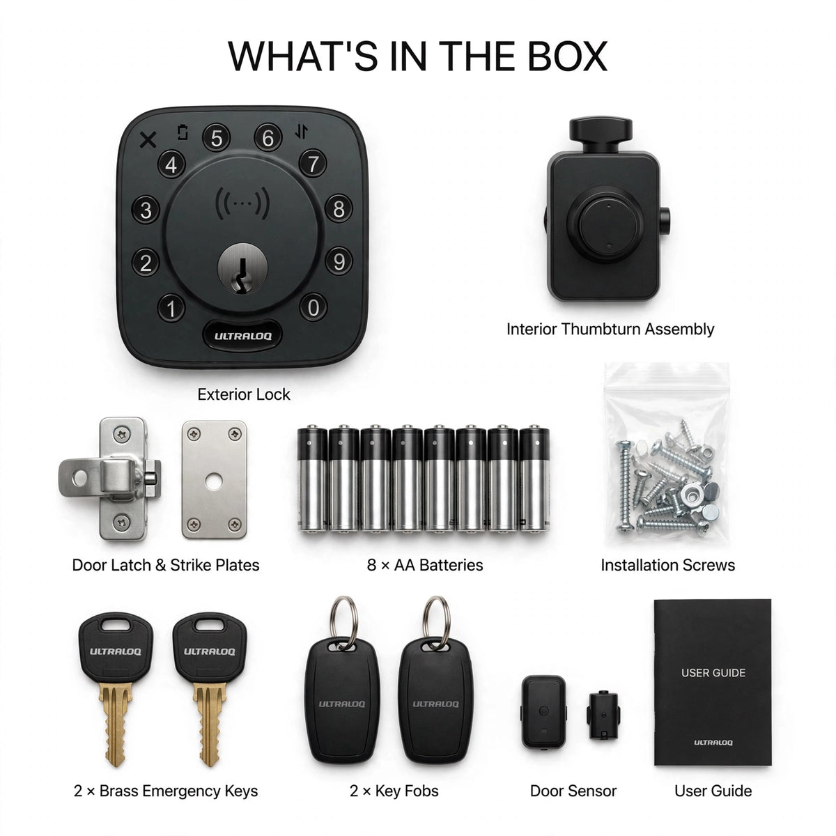 ULTRALOQ Bolt NFC - Smart Wi-Fi Deadbolt with Apple Home Key | Tap to Unlock with iPhone & Android
